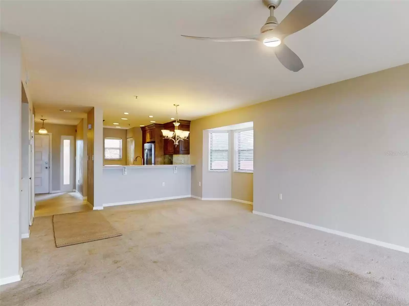 Living area looking into Dining area