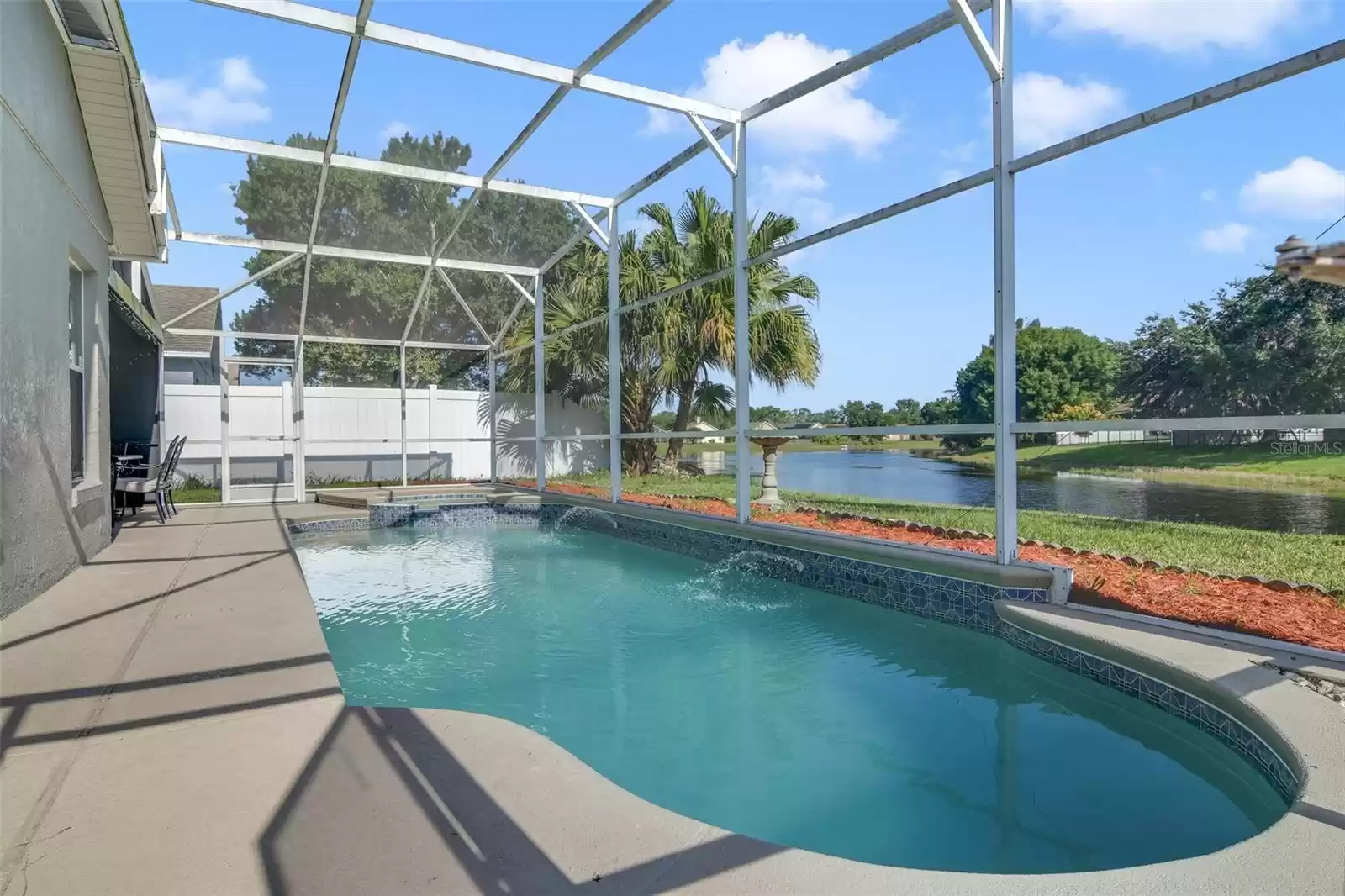 SCREENED POOL/SPA.