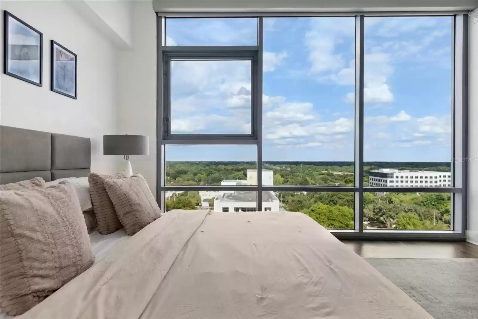 East facing window across the master bed