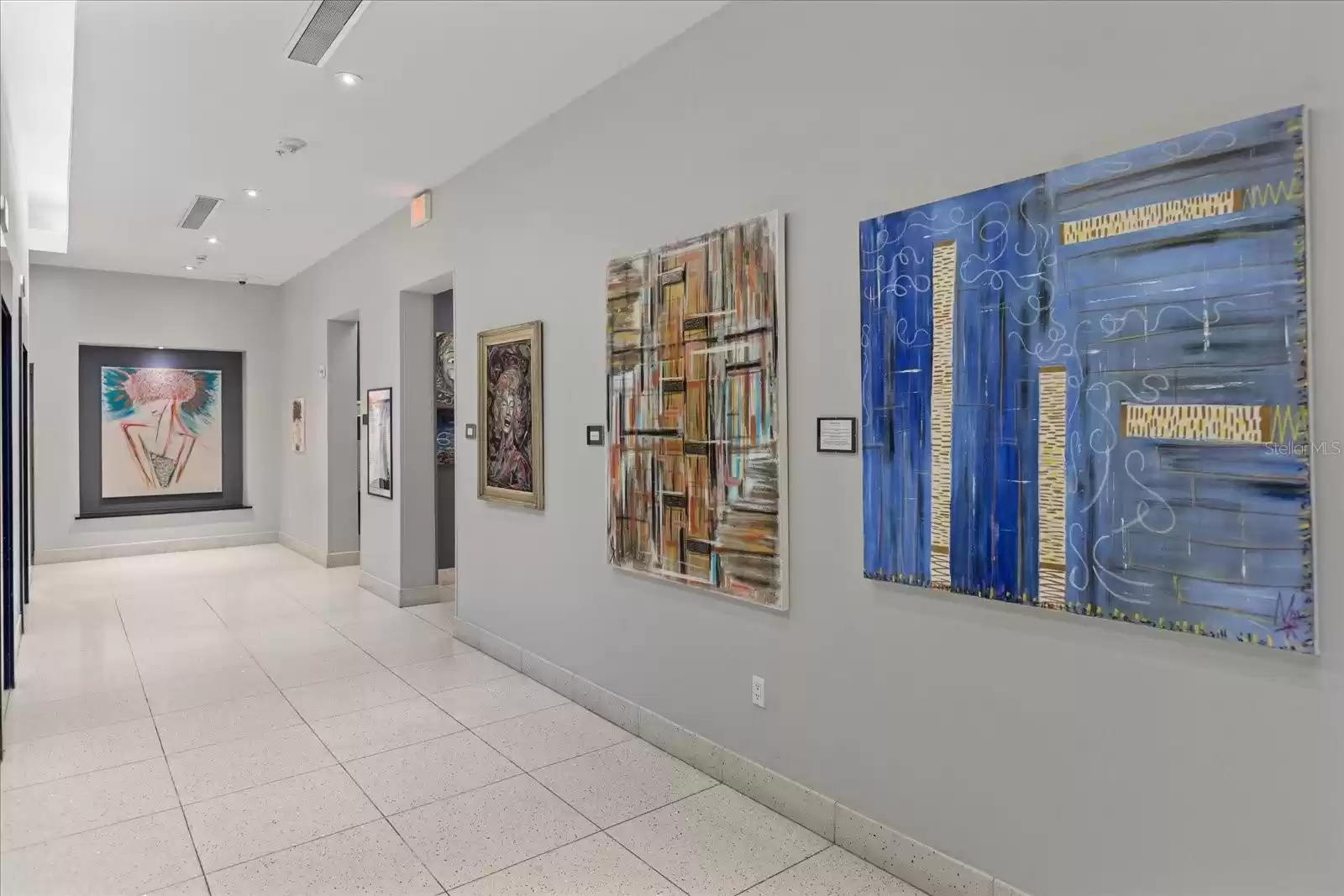 Resident Elevator Lobby, view from back door