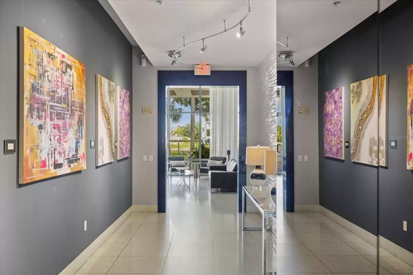 The Art Gallery. Looking towards front main lobby