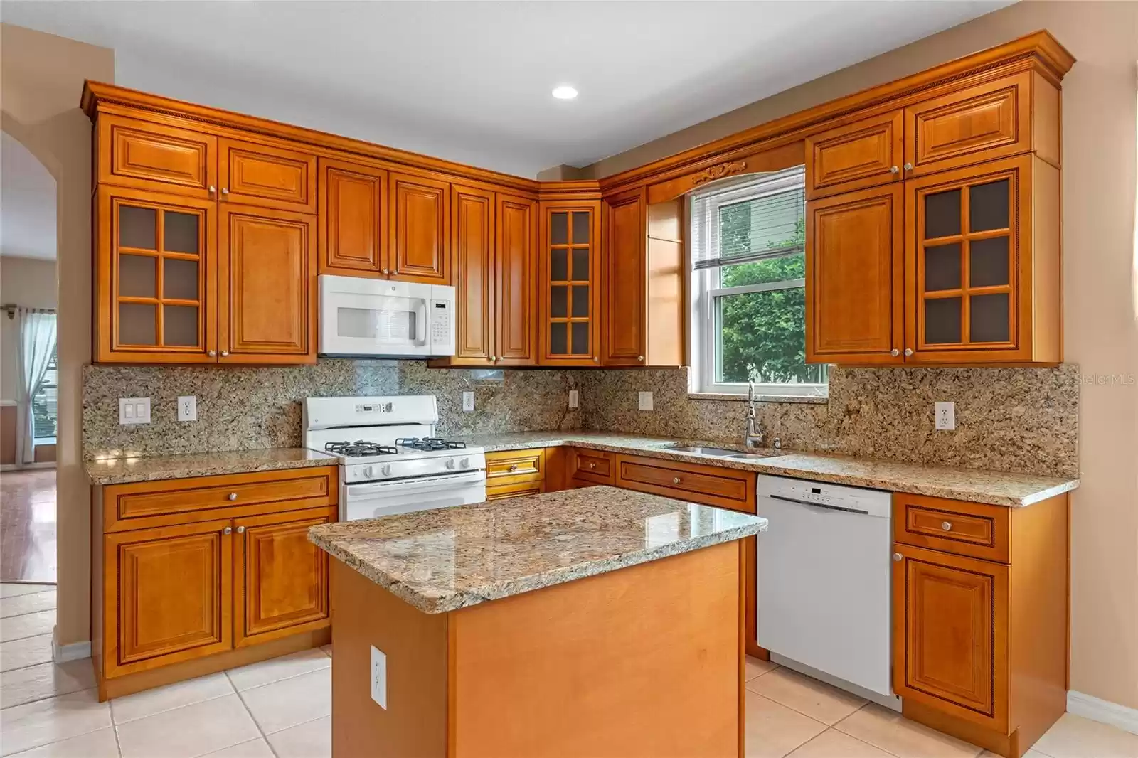 Custom Kitchen with Solid Wood Cabinetry