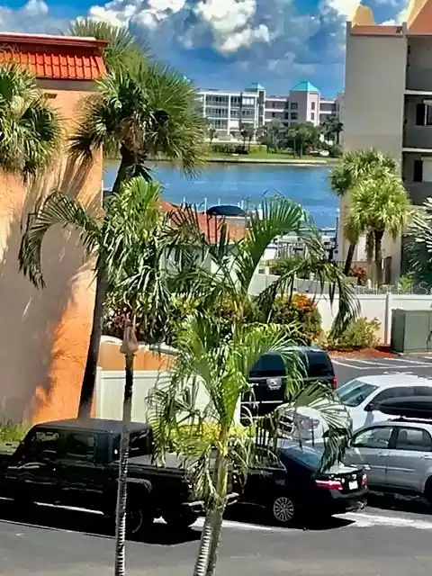 Peekaboo view of water from kitchen