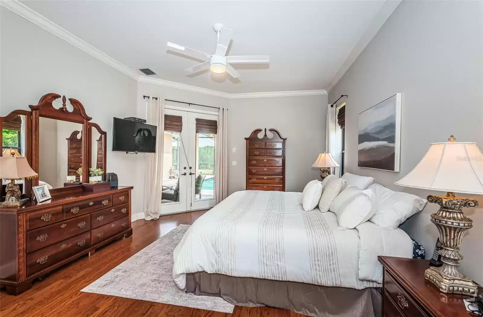 Primary Bedroom with Door to Lanai