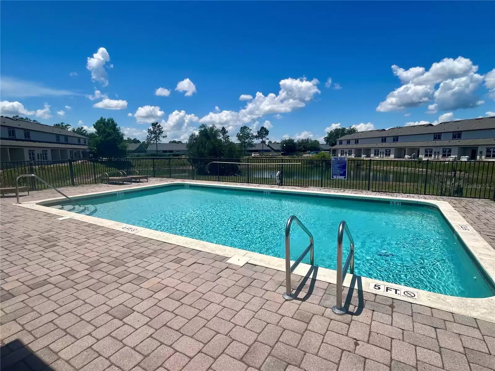 Community Pool & pond View