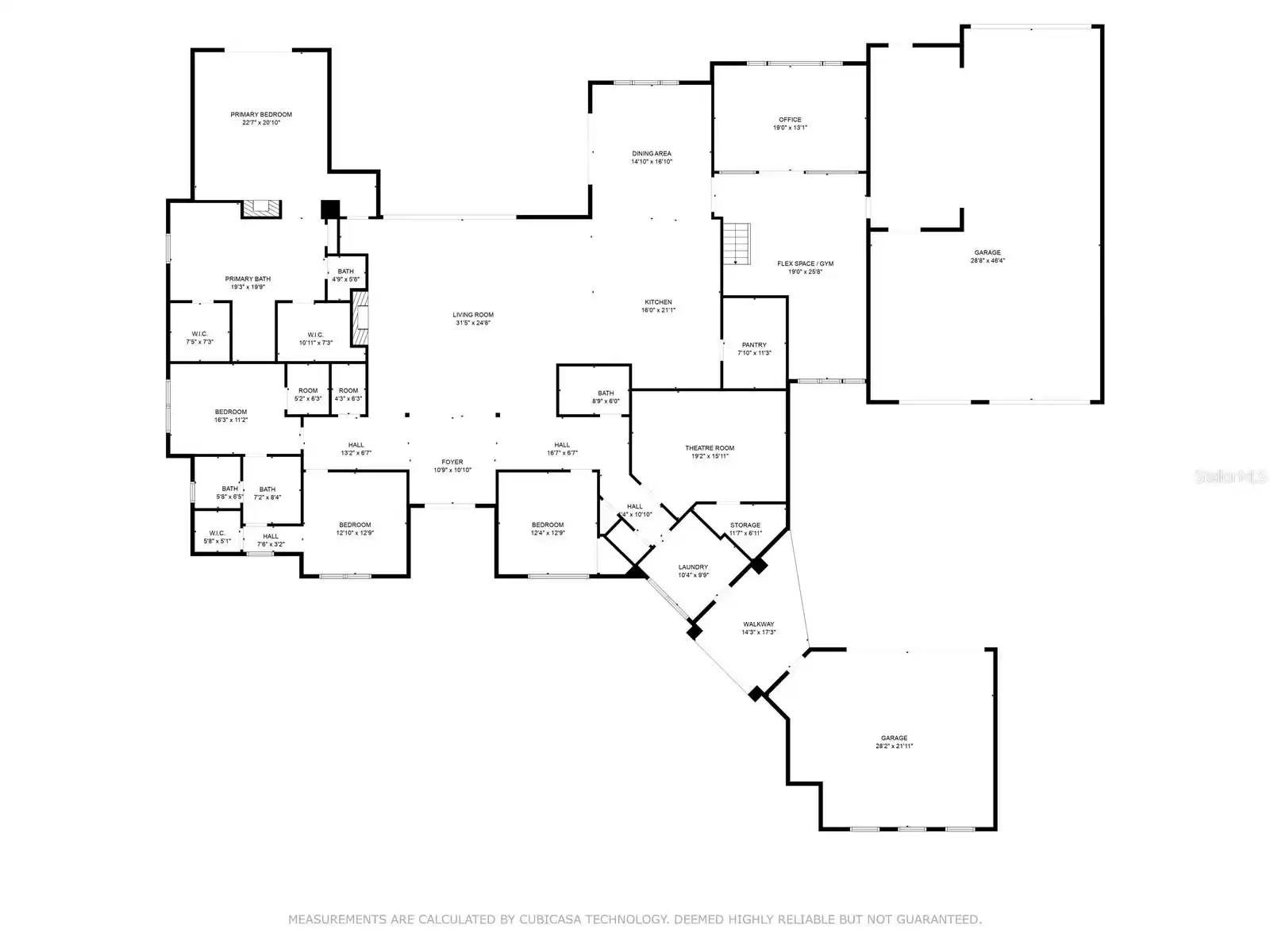 Floor plan for the 1st floor