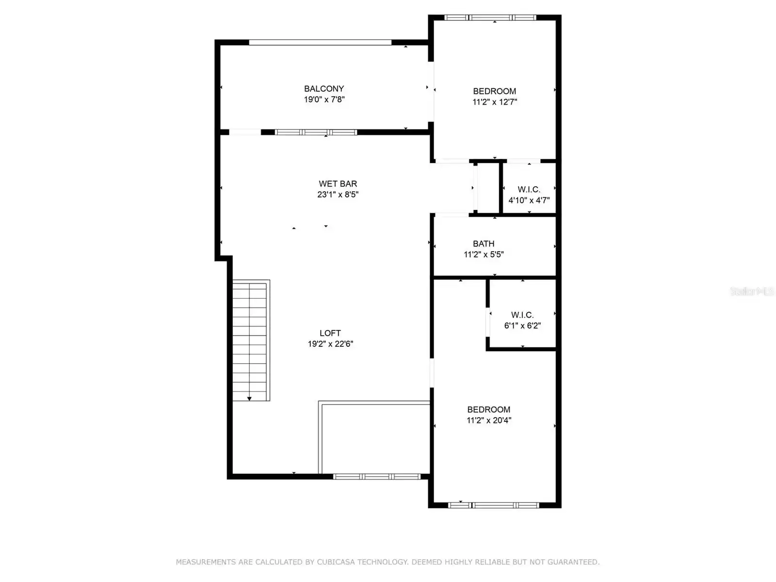 Floor plan for the 2nd floor