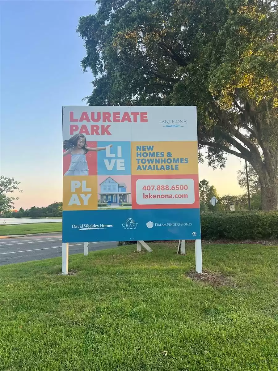 This is your chance to own the actual house that is featured on the sign at the entrance of Laureate Park