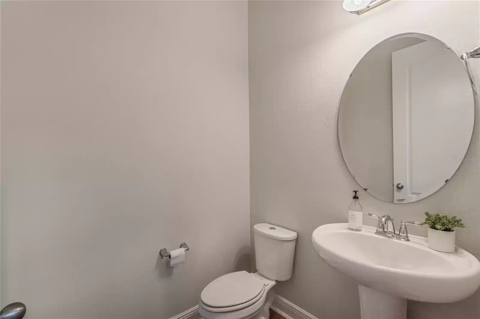 Second floor powder room