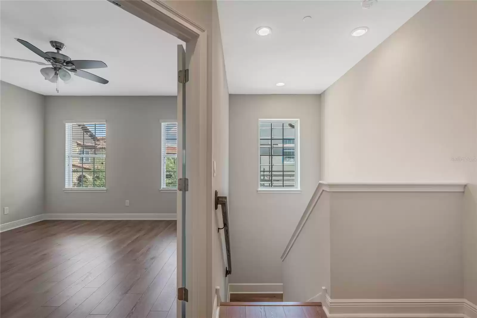 Stairwell and main bedroom