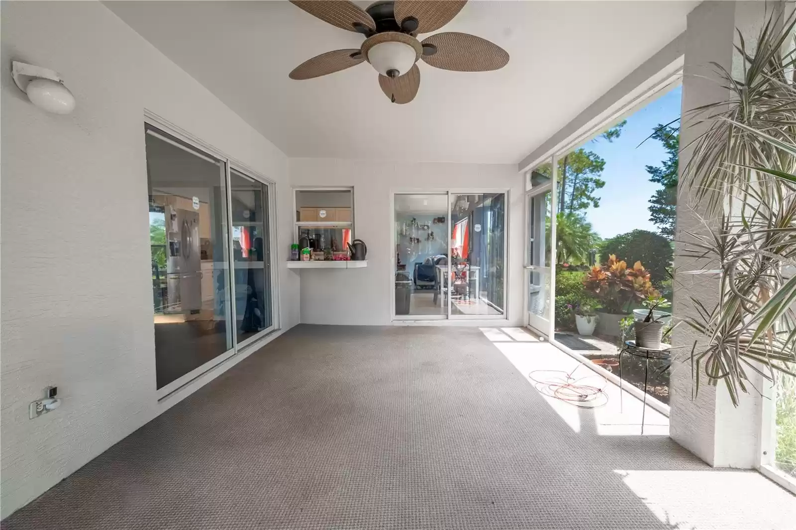 The spacious lanai is ideal for enjoying indoor outdoor living.