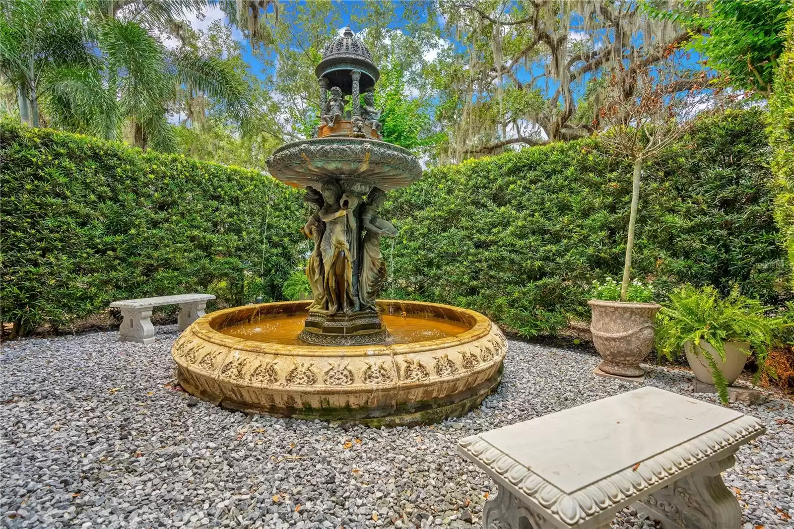 Fountain located off of Dining Room