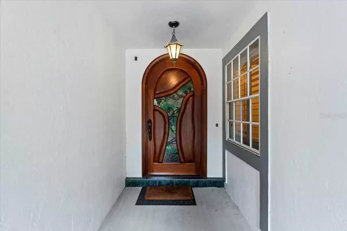 Custom Stained Glass Door