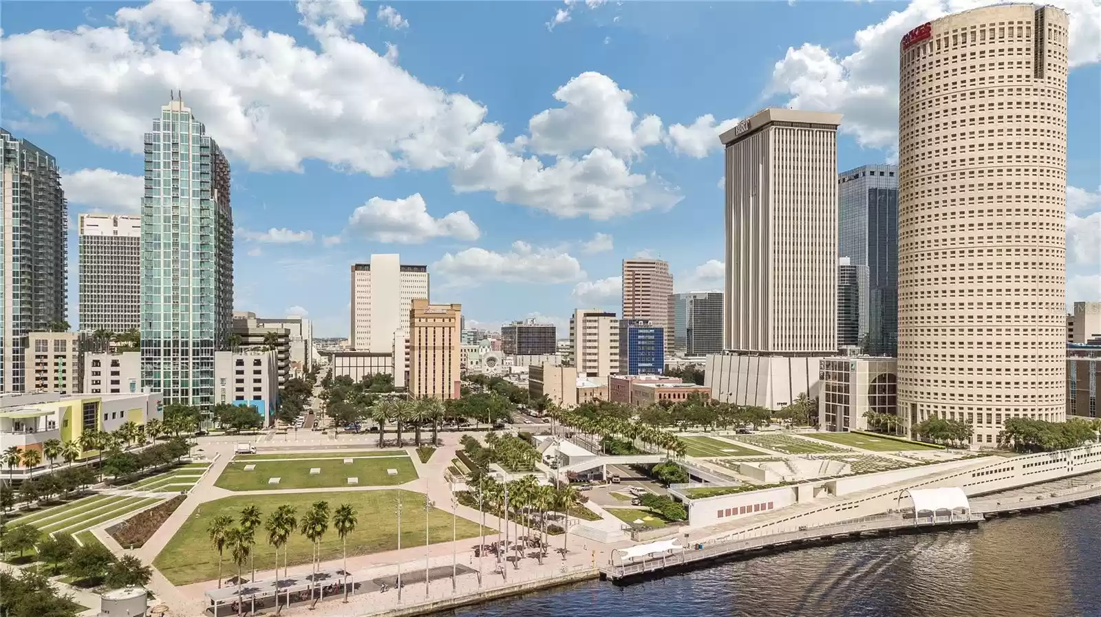 Downtown Tampa and Curtis Hixon Park