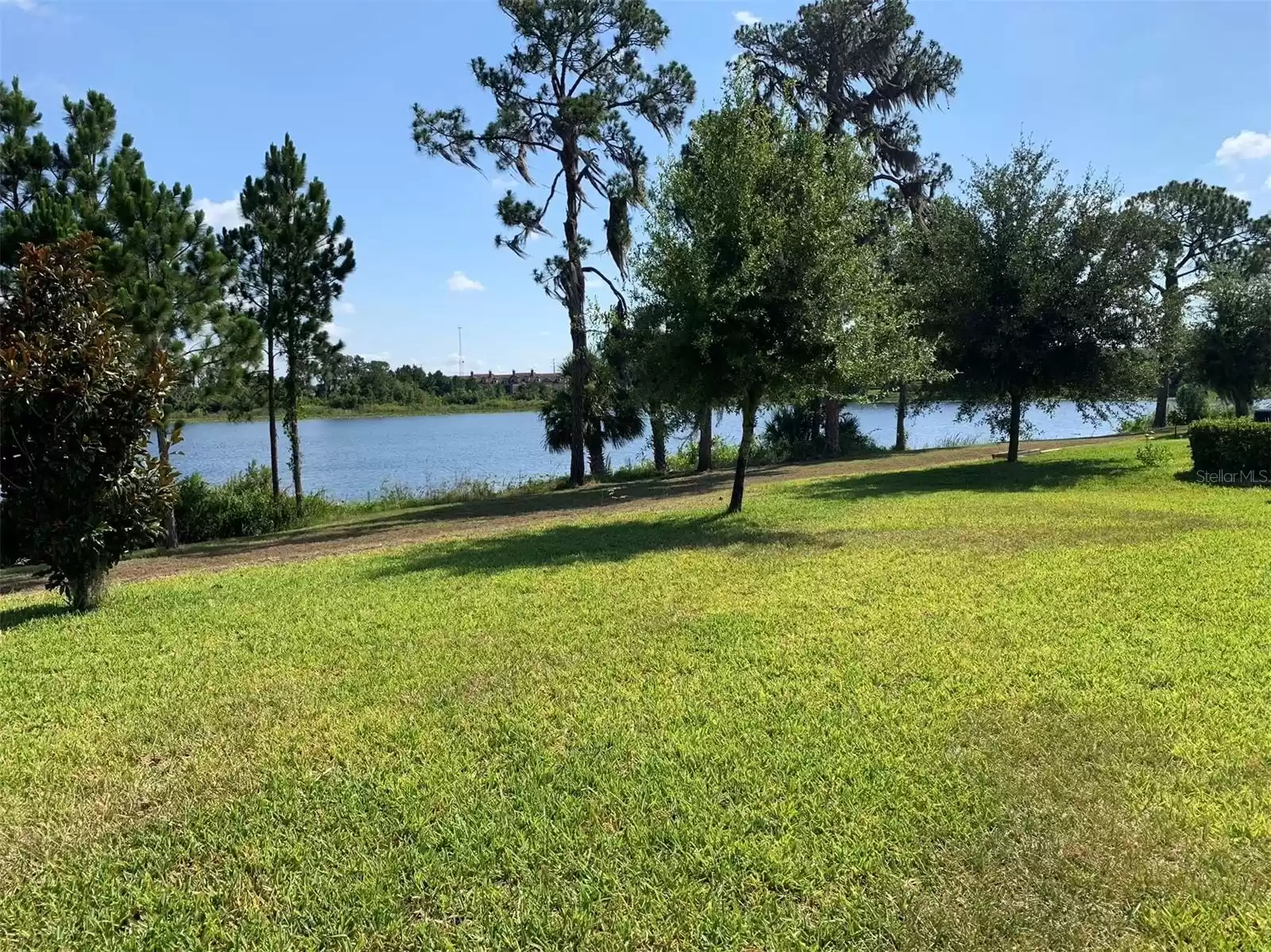 Lake view from back yard