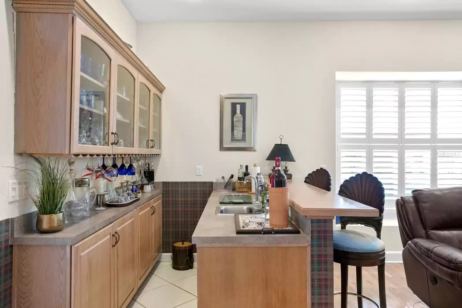 Wet Bar and Fridge