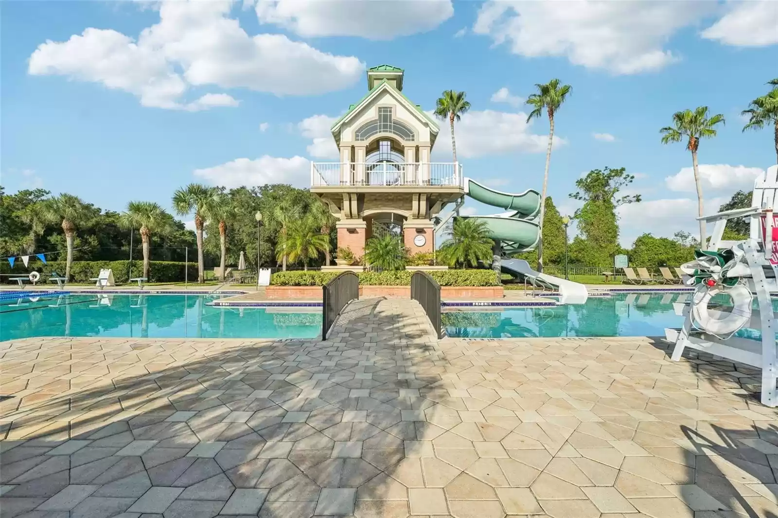 Community club - Pool area with slide