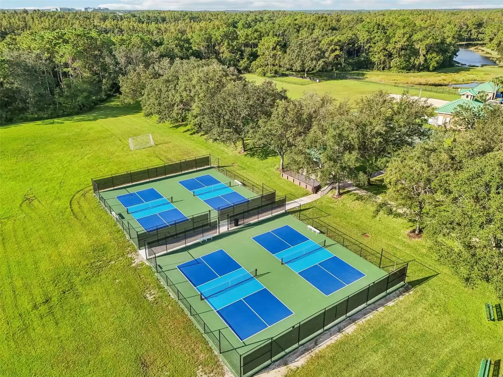 Commity Club - Tennis courts aerival view