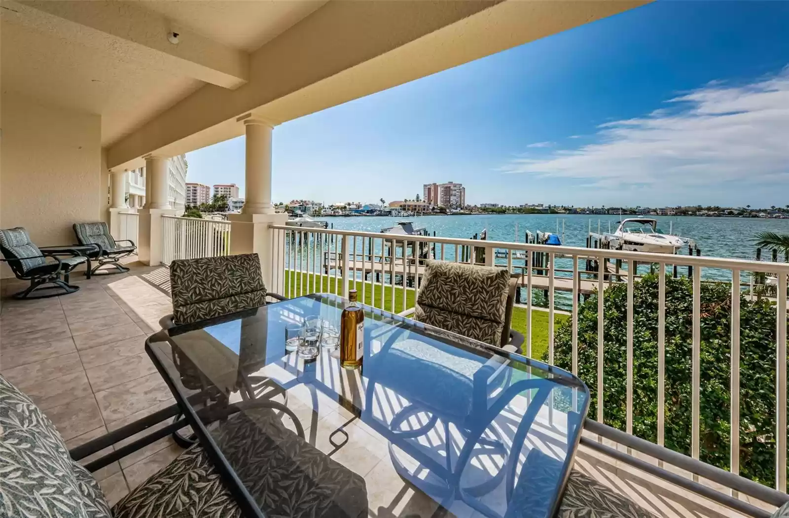 .. View #1... Wonderful Shot of Boca Ciega Bay / Intracoastal Waterway from Your 45 Foot Long Balcony. Water as far as the Eyes can See.. The Marine Life and Water Activity is Mesmerizing and You have a Front Row Seat.