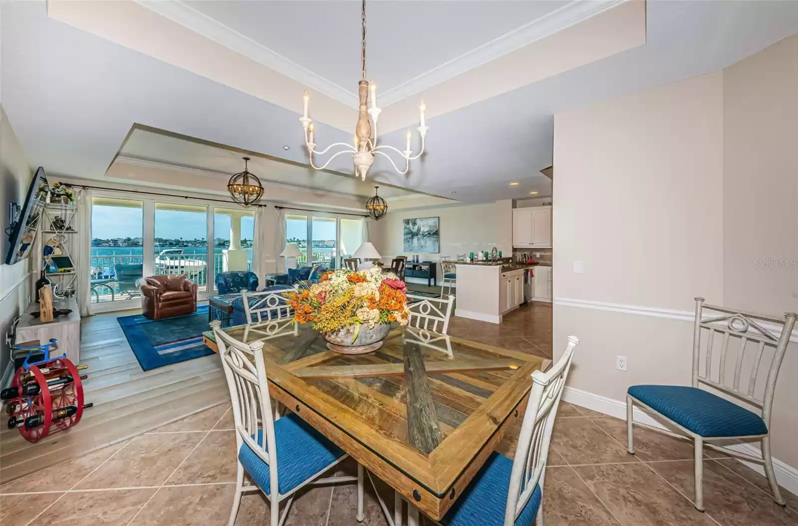 .. Shot #5 ... Great Room - Looking out from Formal Dining Area Across From Kitchen....  Everyone knows Open Spaces and High Ceilings bring out the Creativity in People.  I'm thinking a Piano would be Fantastic here Tucked in the Corner. ?