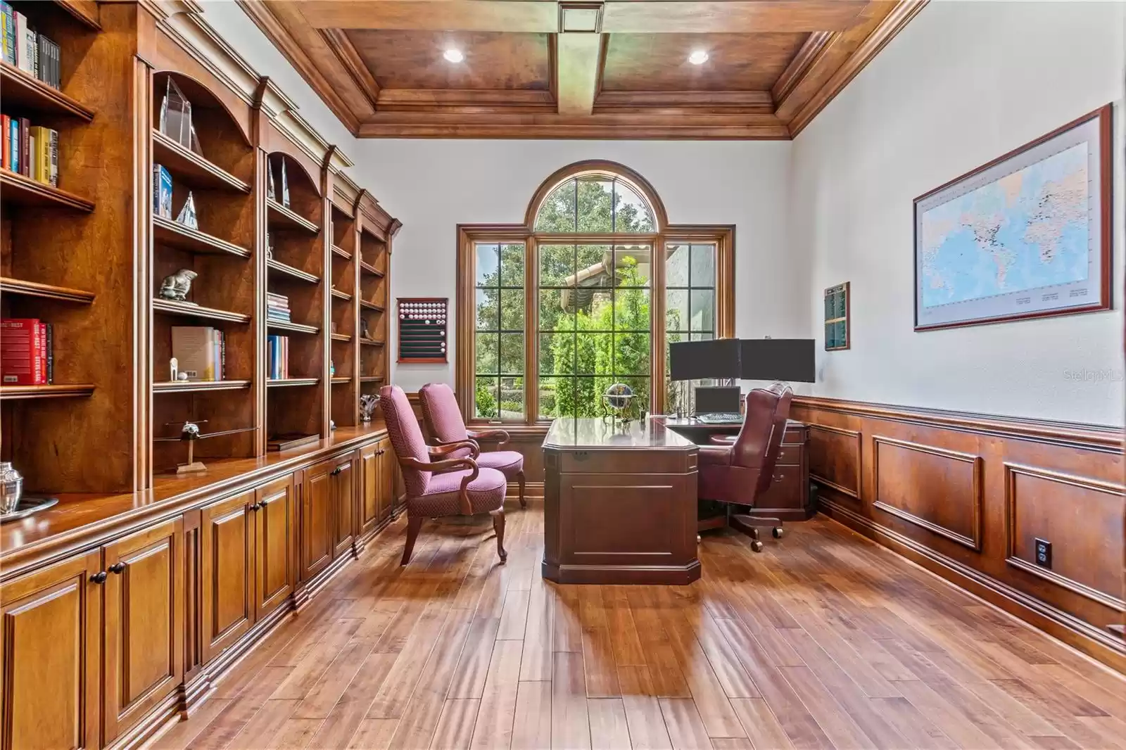 Custom woodwork and hand crafted built-ins are a work of art