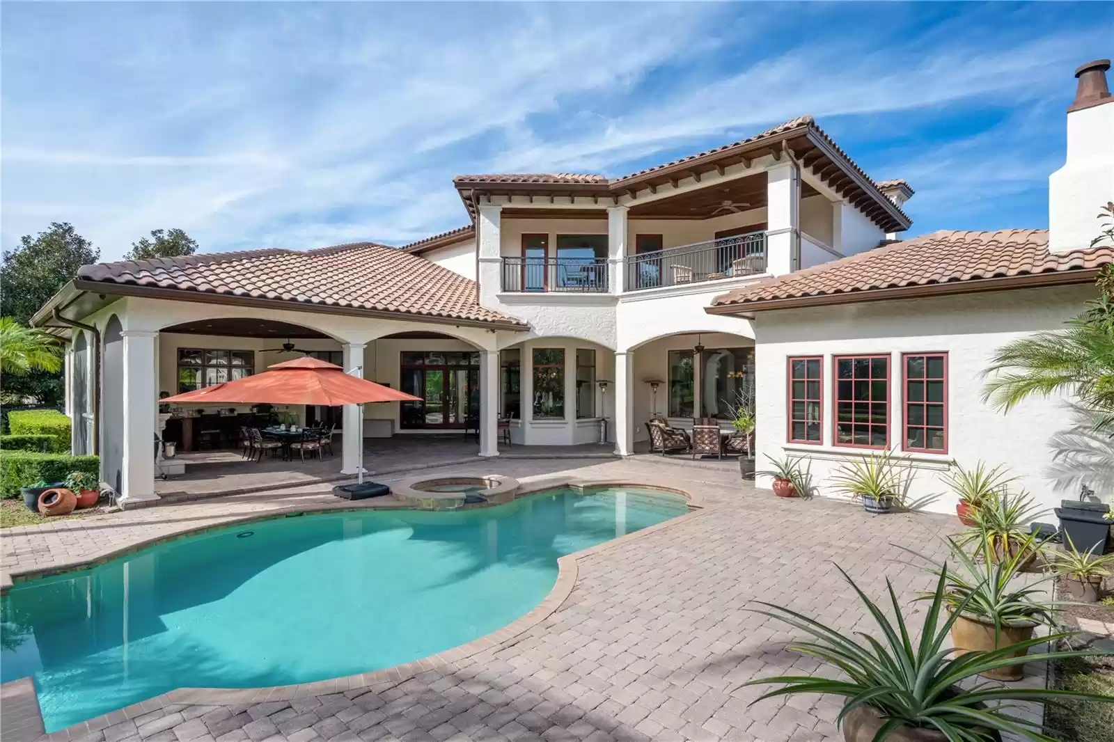 Fabulous view of the back elevation of this Estate