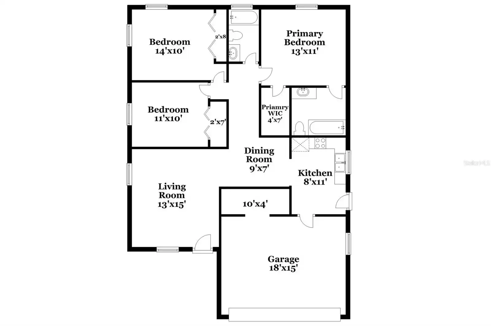 2251 GREENWAY, SANFORD, Florida 32771, 2 Bedrooms Bedrooms, ,1 BathroomBathrooms,Residential Lease,For Rent,GREENWAY,MFRO6213105