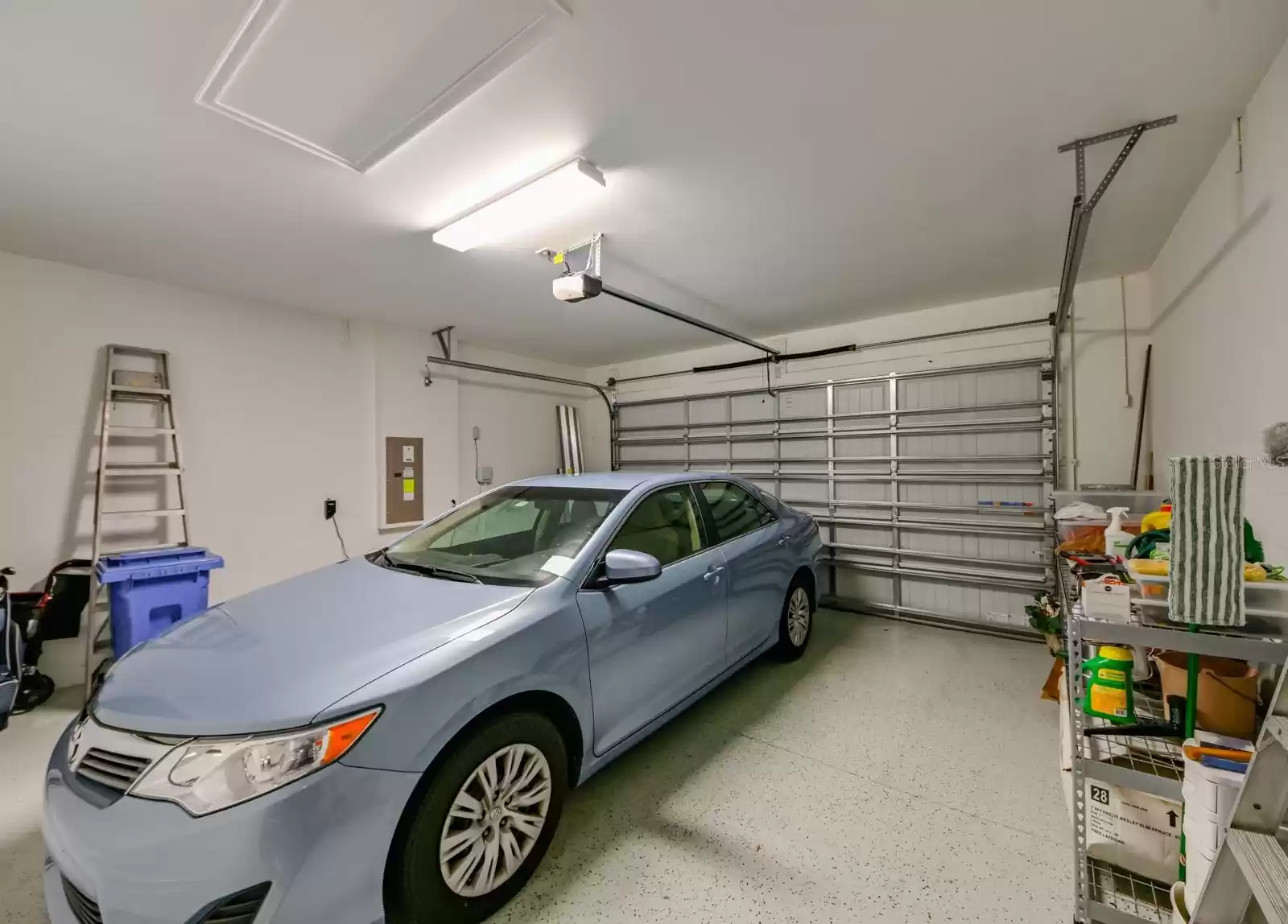 Epoxy coating on garage floor