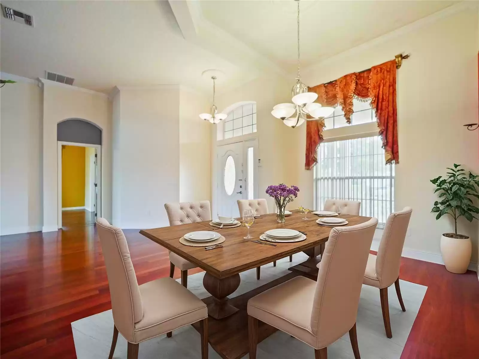 Staged Dining Area