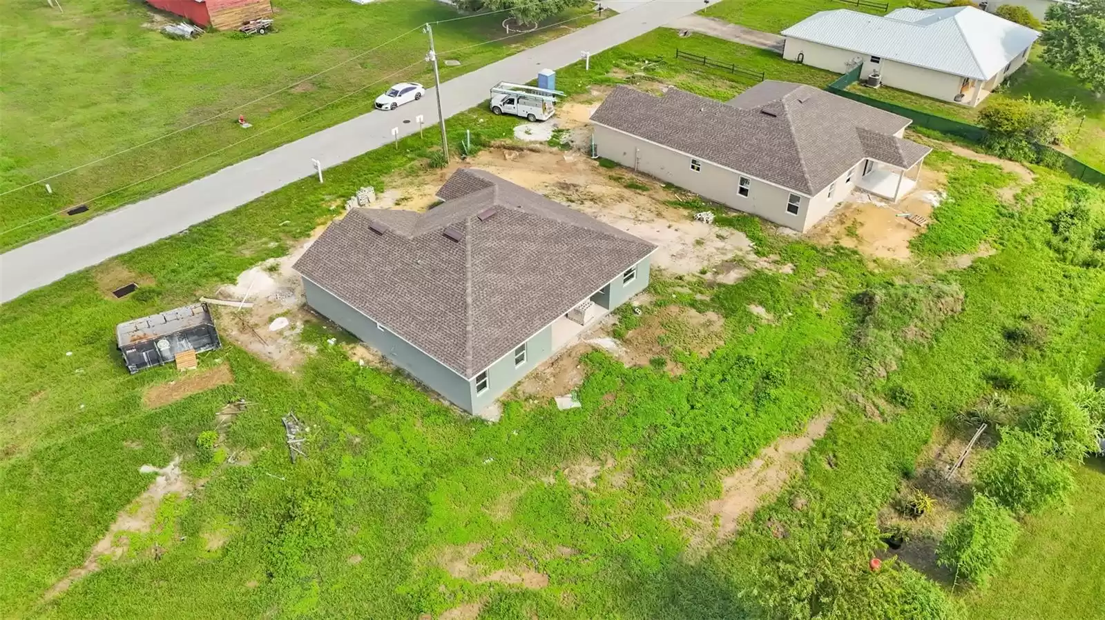 aerial photos prior to construction completion. Sod has since been installed.