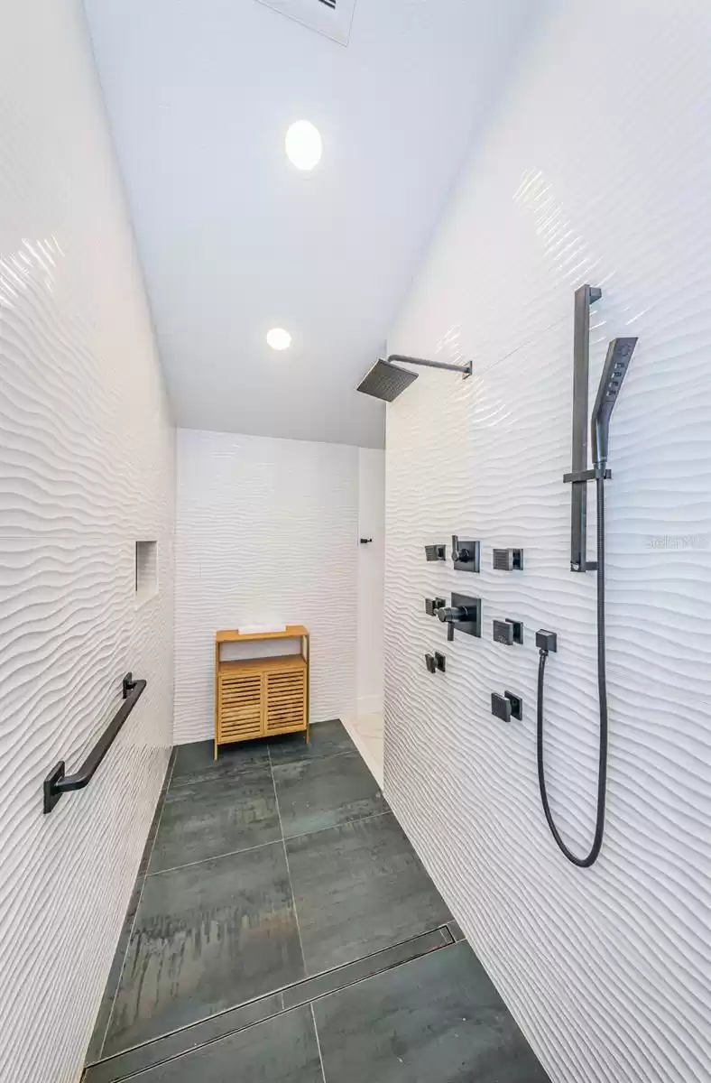 Primary Suite shower - multiple shower heads