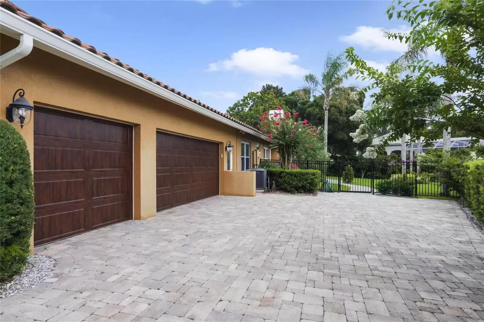 Side entry 3 car garage