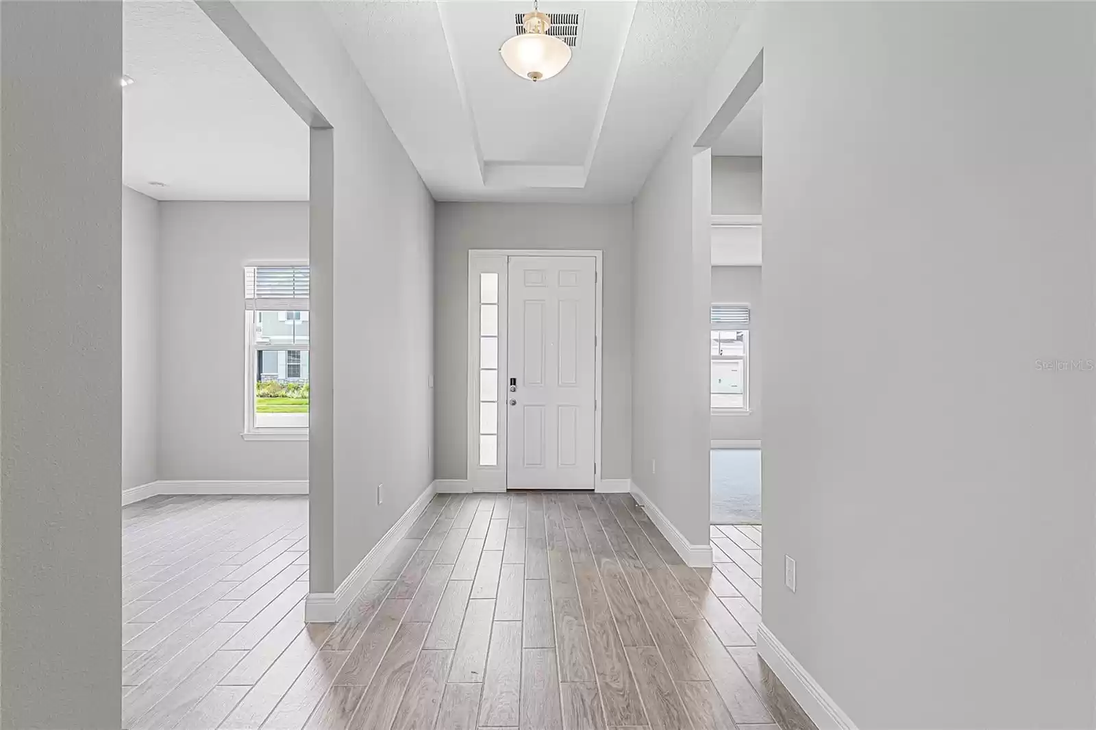 Foyer shot with Flex Room and the front bedroom View