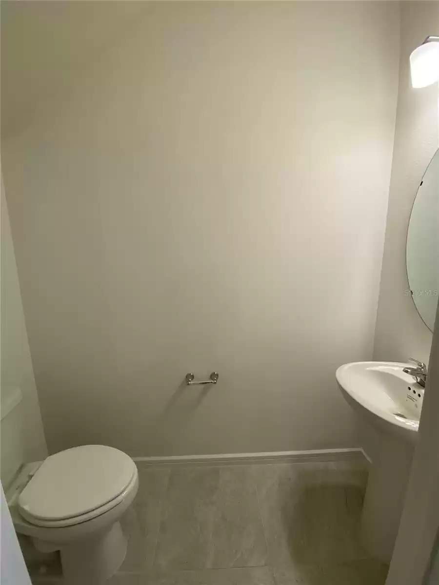 First floor half bath