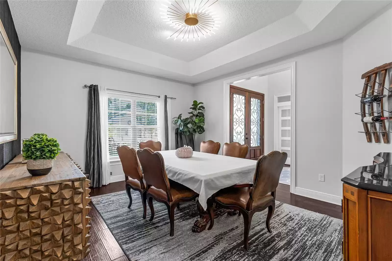 Dining room conveniently located off the kitchen.