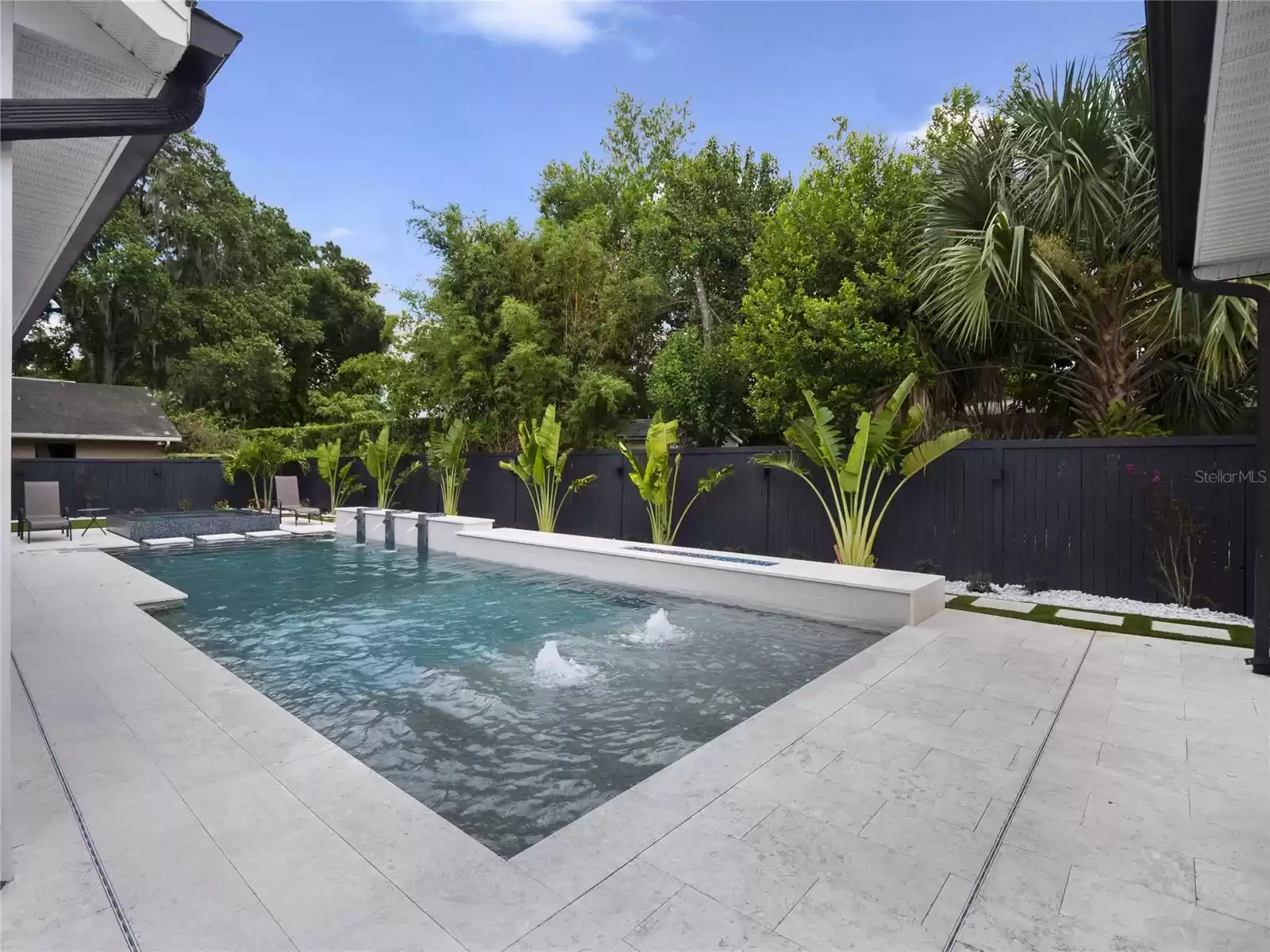 Pool and back porch.