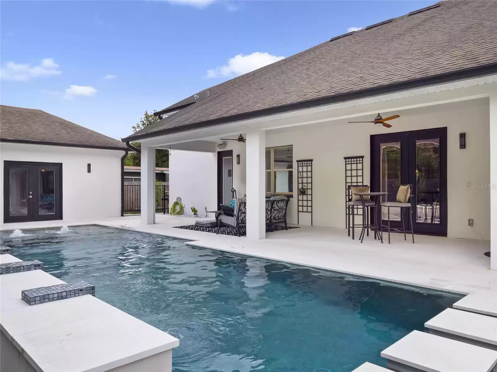 Pool and back porch.