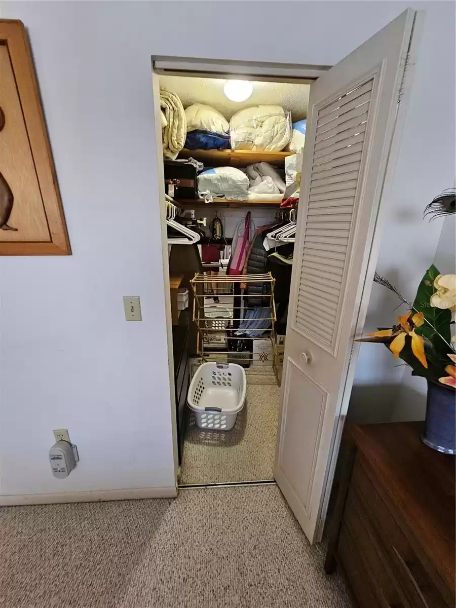 Walk-in Closet in Bedroom Area.