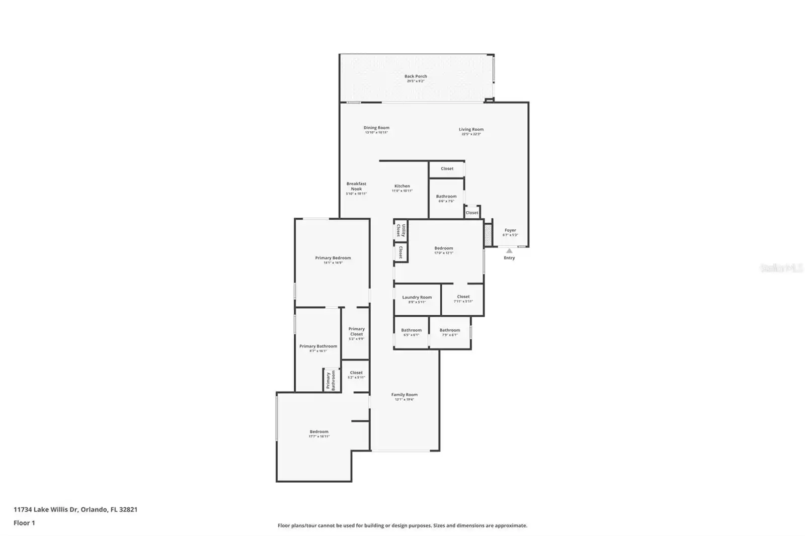 Room sizes approximate