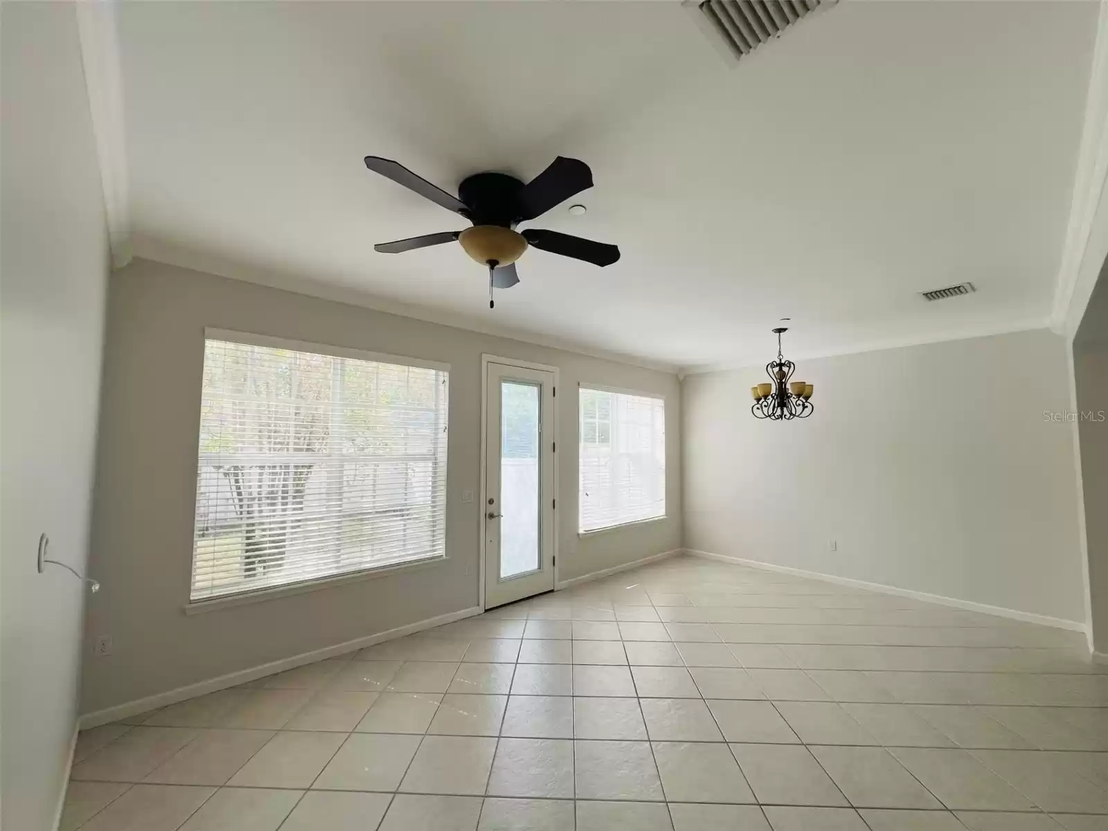 Family Room with door to courtyard