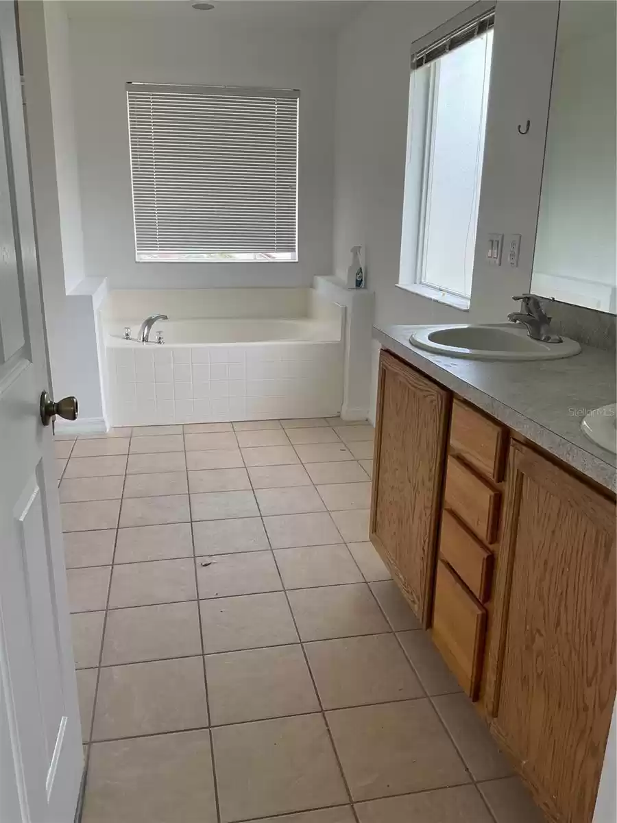 Bathroom in primary bedroom