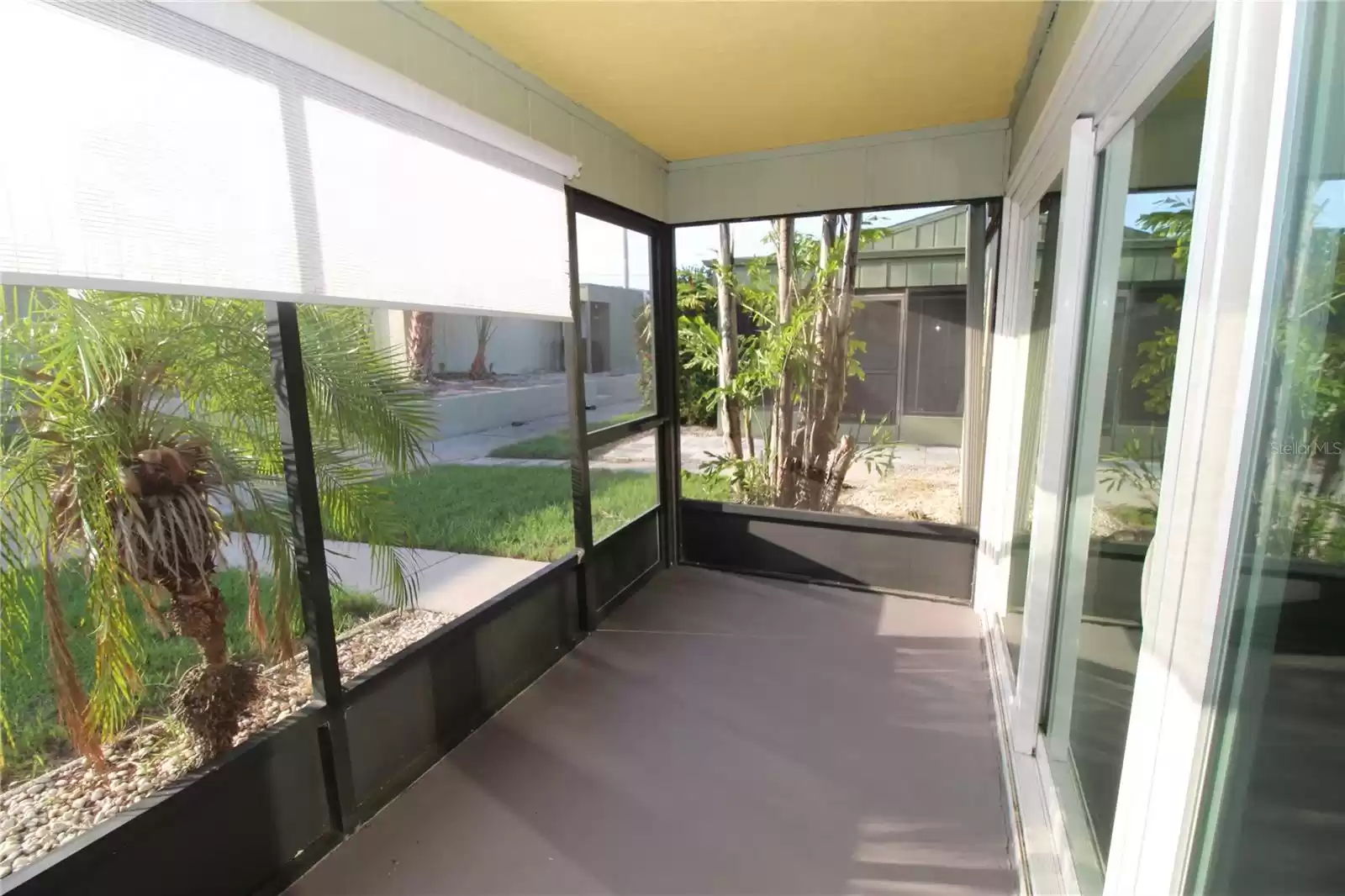 Front porch, upgraded sliding glass doors.