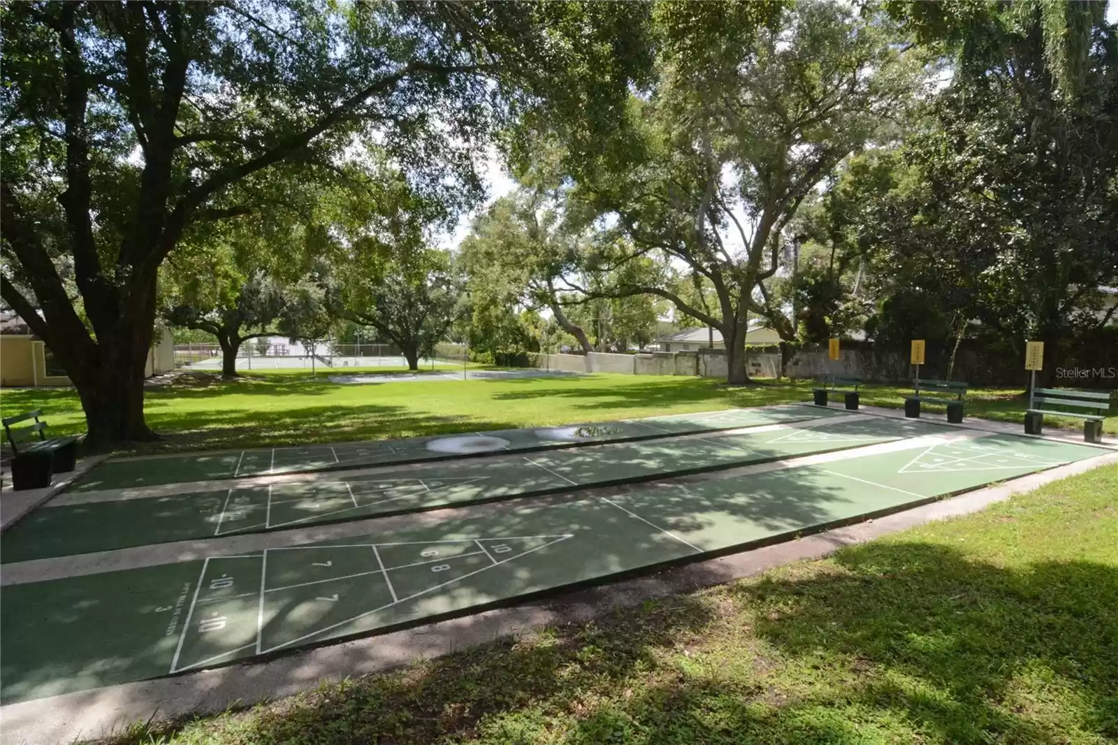 Shuffleboard courts