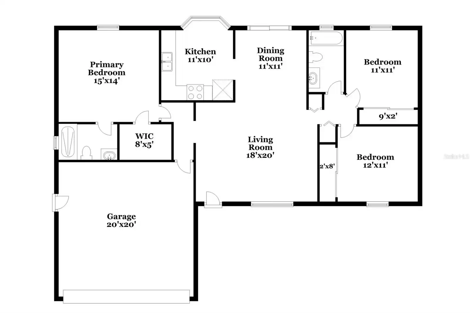 2583 HILLVIEW CIRCLE, DELTONA, Florida 32725, 3 Bedrooms Bedrooms, ,2 BathroomsBathrooms,Residential Lease,For Rent,HILLVIEW,MFRO6223352