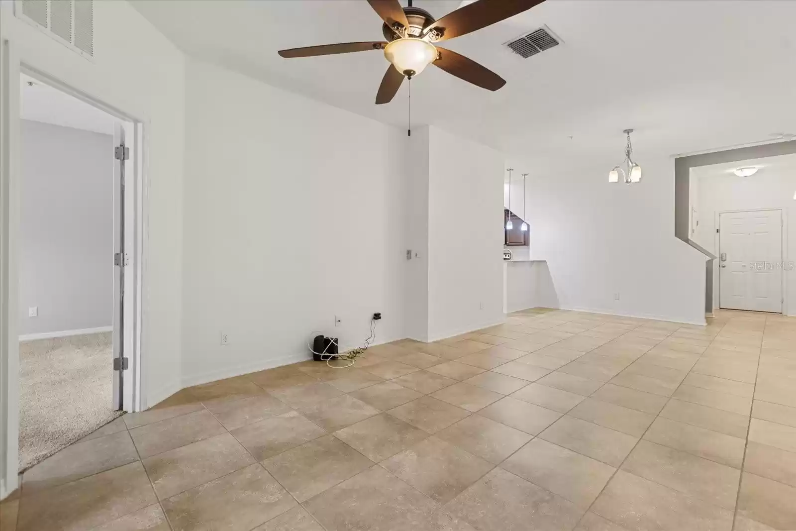 Living Room/ Dinning Area Looking at Master