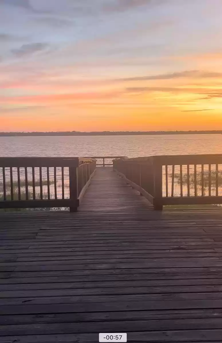 sunset on dock