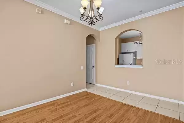 Dining area next to kitchen