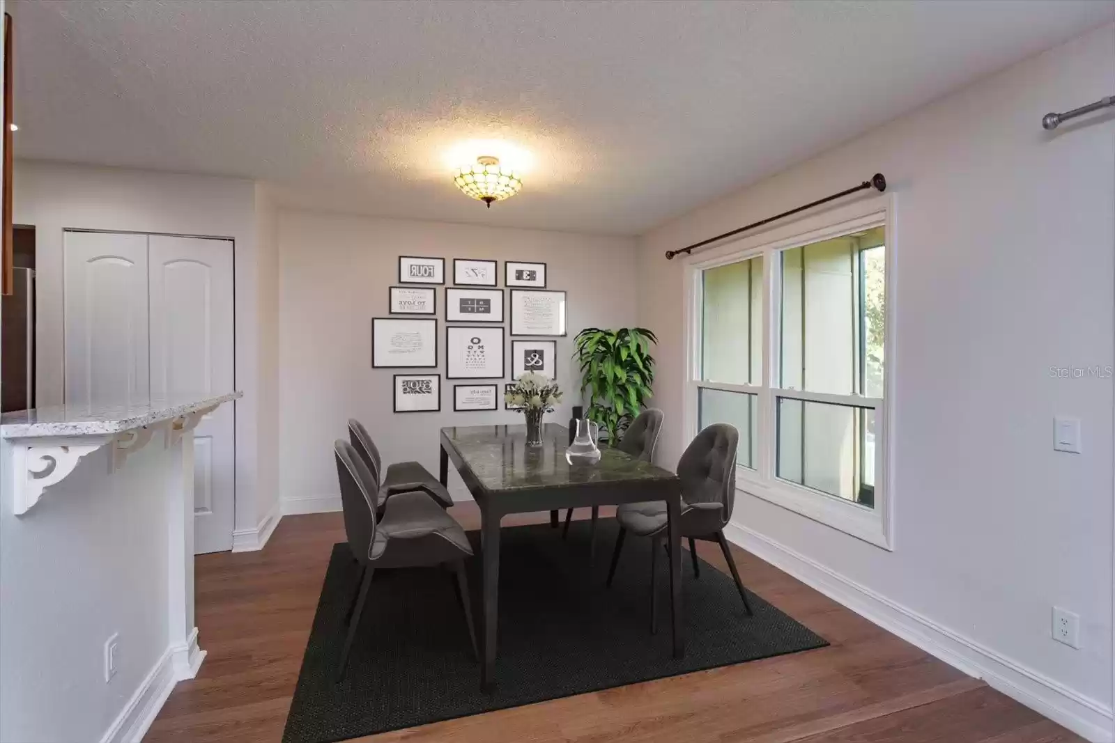 dining room with furniture