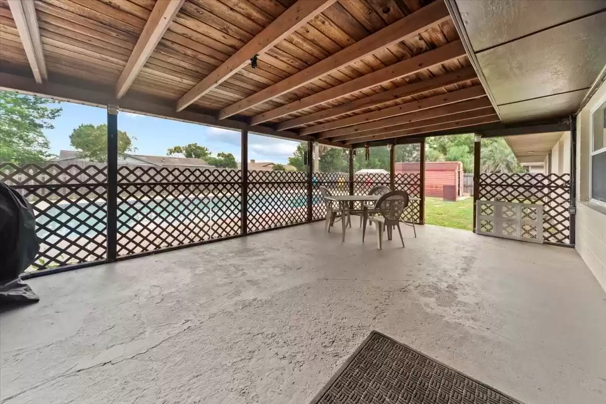 Lanai overlooking Pool