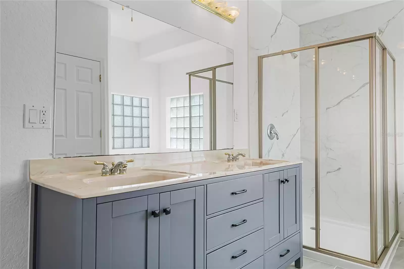 Primary Bath with Dual Vanity Sinks